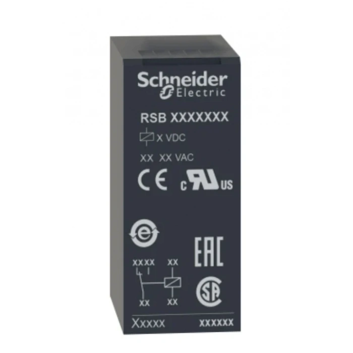 SCHNEİDER 2 Kutuplu 24V DC 8A PCB 8 Pinli Role