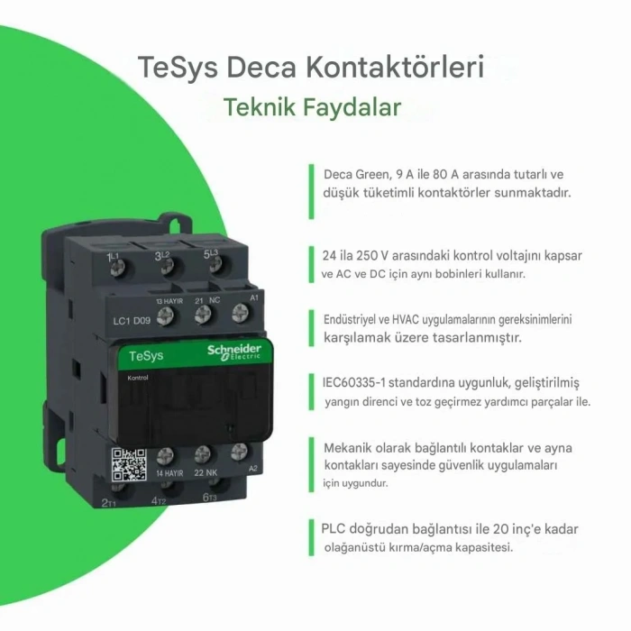 SCHNEİDER 7,5 KW 24V AC KONTAKTÖR
