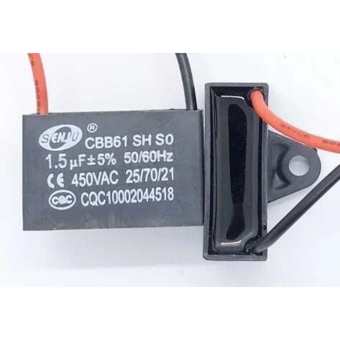SENJU 450 VAC 1.5uF 50/60Hz Vantilatör Motor Kalkış Kondansatörü