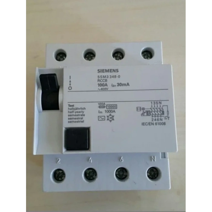 SİEMENS 3X100A 30 mA KAÇAK AKIM KORUMA ROLESİ(5SM3348-0)