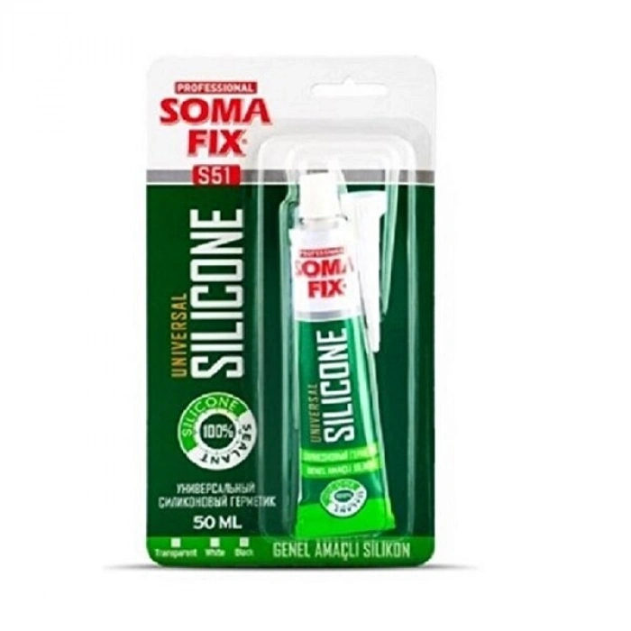 SOMAFIX UNIVERSAL TÜP SİLİKON ŞEFFAF 50 ML