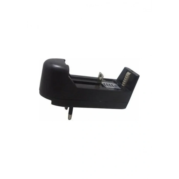 Tekli 1li 18650 - 14500 3.7V Li-On Pil Şarj Aleti Fişli 220 Volt