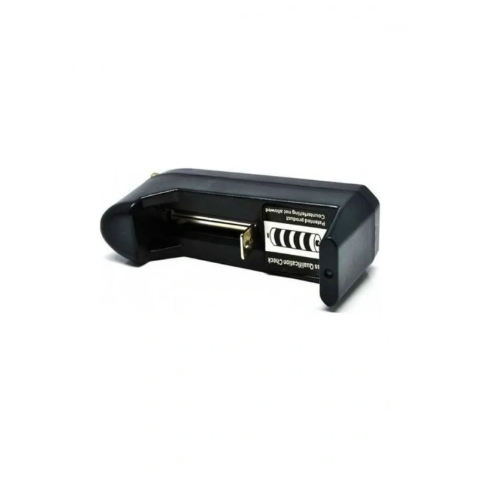 Tekli 1li 18650 - 14500 3.7V Li-On Pil Şarj Aleti Fişli 220 Volt