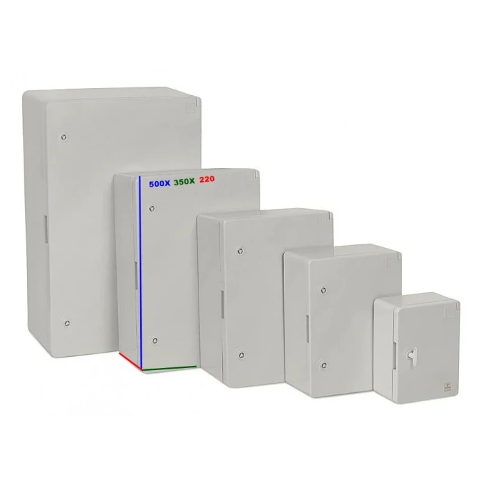 TONGÜN 500x350x220mm Taban Saclı ABS Plastik Pano (Boş)