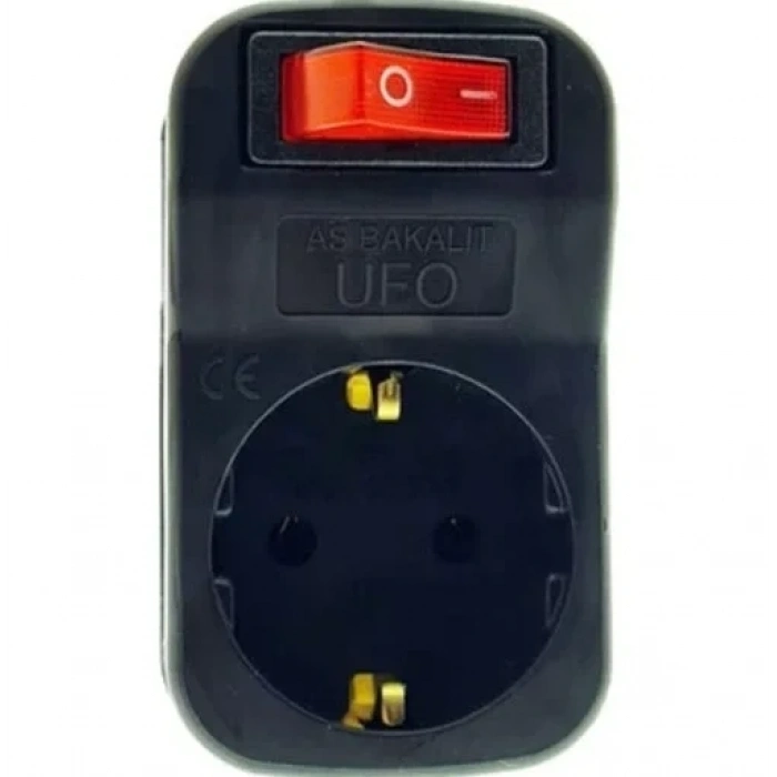 UFO Tekli Akım Korumalı Anahtarlı Priz