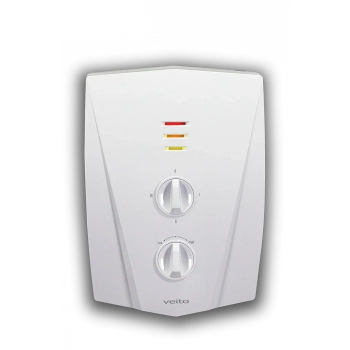 VEİTO Pratik Ani Su Isıtıcı Banyo Şofbeni 8000W 220v (220 Volt 8 kW Su Debi Tazyiği Ayarlanabilir)