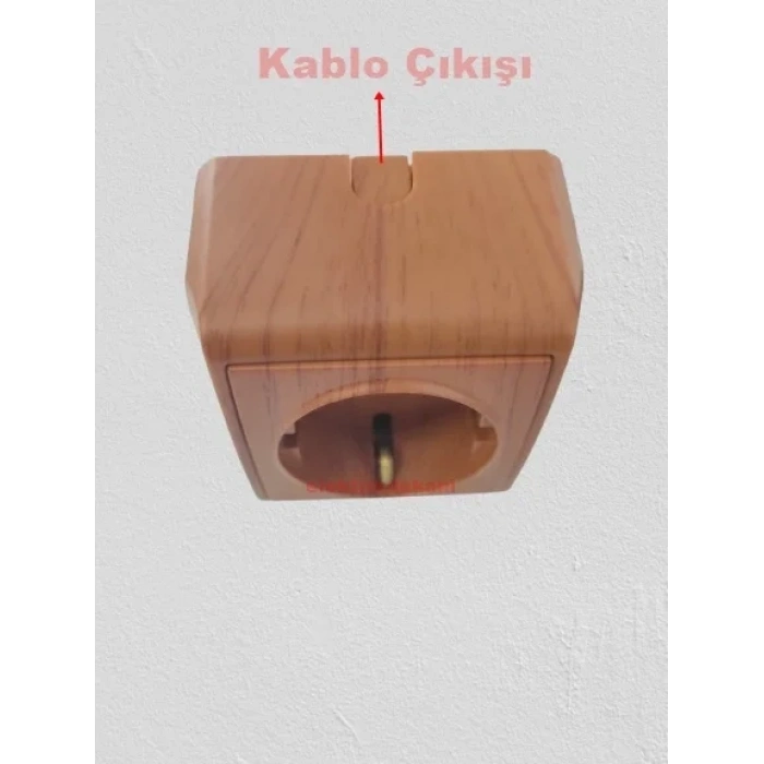 VİKO Vera MAUN Sıva Üstü Tekli Topraklı Priz 220v IP20