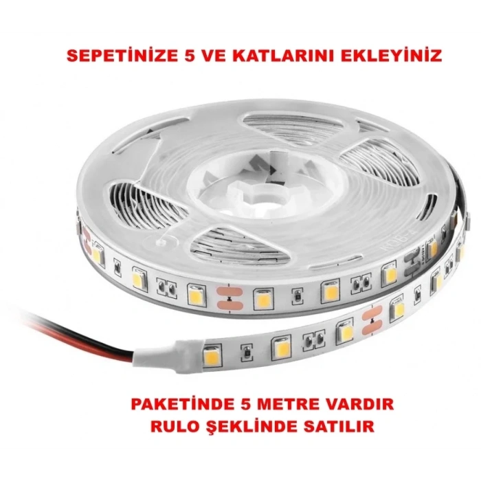 VİTO 12v BEYAZ Üç Çip İç Mekan Şerit Led 14.4W