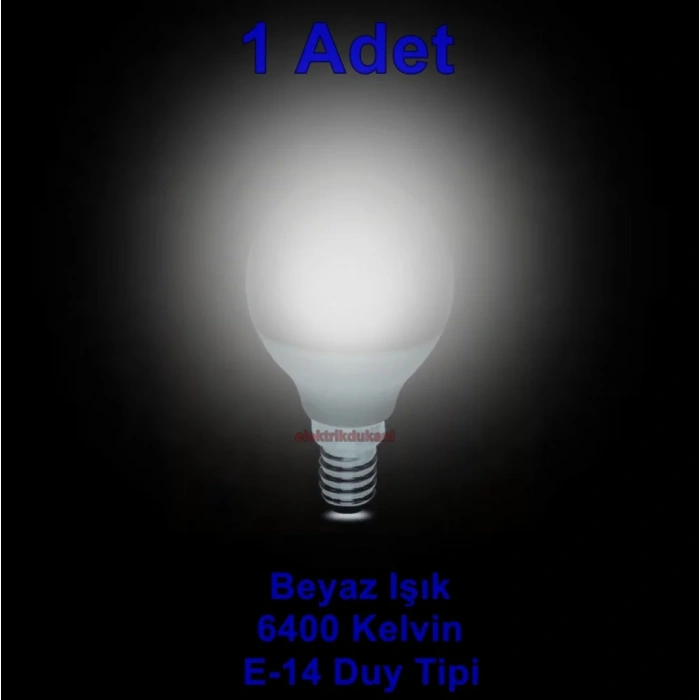 VİTO 6,5W TOP LED AMPUL BEYAZ E-14 6400K