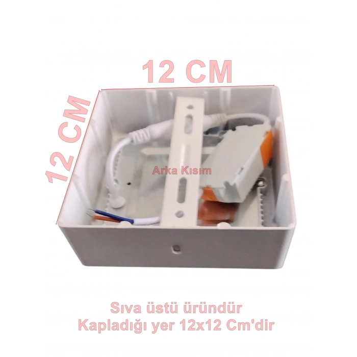 VİTO SIVA Ü. KARE 6W LED PANEL SPOT BEYAZ 6000K