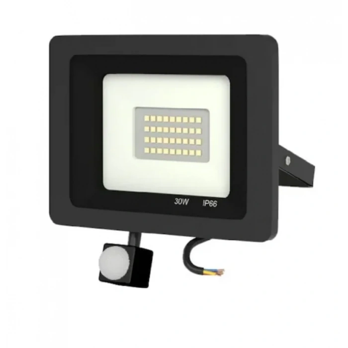 YCL 220v 30w Hareket Sensörlü Led Projektör 6500K Beyaz Işık IP65