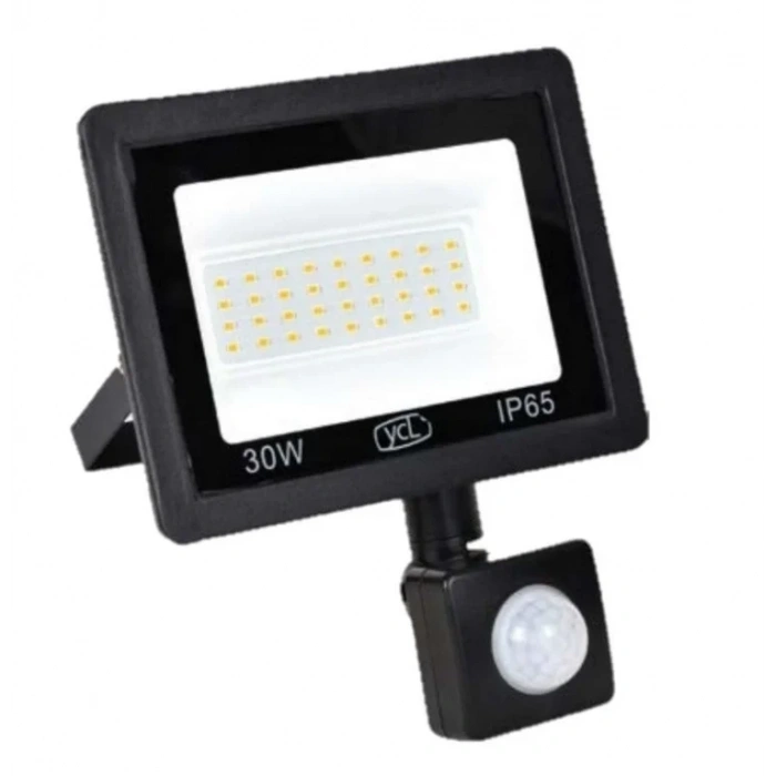 YCL 220v 30w Hareket Sensörlü Led Projektör 6500K Beyaz Işık IP65