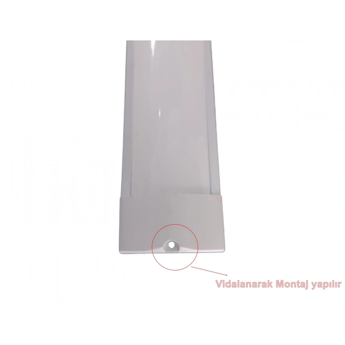 YCL 60cm 18w BEYAZ Yatay Led Bant Armatür 6500k IP20 220 Volt
