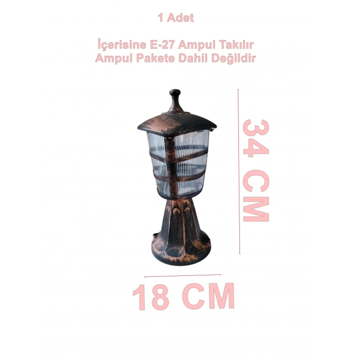 ZERPA ÜÇGEN SET ÜSTÜ ARMATÜR BAKIR ESKİTME