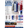 24 Ledli Şarjlı Işıldak 80 Saat Yanabilen Telefon Şarj Edebilen USB li Powerbank