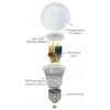 ACK E-27 9w Led Ampul GÜNIŞIĞI Işık 4000k 880lm 220 Volt (9w Tüketim 70w Değerinde ışık)