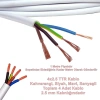 ALKAN 4x2.5mm TTR Elektrik Kablosu BEYAZ (Çok Telli Esnek Tesisat Kablosu)