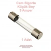 ALKAYA Küçük Boy 3A Cam Sigorta