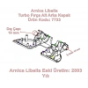 ARNİCA Libella Fırçalı Turbo Başlık Alt Ara Kapak (Eski Model EP TF Orjinal Yedek Parça)
