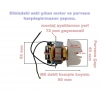 ARNİCA SK Saç Kurutma Fön Makinesi Alize Pro Motor 220V (Orjinal Yedek Parça)