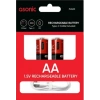 ASONİC 1400mAh 1.5 Volt Şarjlı Kalem Pil AA 2li Pk. Type-C Soketli Kablo İle Şarj Edilebilir