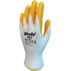 BEYBİ PN7 10/XL Polyester Örme Nitril Yarı Kaplı İş Eldiven 3131X Beyaz/Sarı