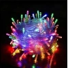 BONCUK İp 220v Süsleme Ledi 6 Modlu RGB 10mt Dış Mekan 100lü Süsleme Ledi IP65 Şeffaf