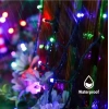 BONCUK İp 220v Süsleme Ledi 6 Modlu RGB 10mt Dış Mekan 100lü Süsleme Ledi IP65 Şeffaf