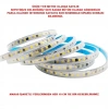 CATA 10 Çip 220V Dış Mekan Trafosuz Şerit Led Amber Kendinden Yapışkanlı (120 Led)