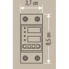 CATA 1x63A Monofaze Akıllı Voltaj ve Akım Koruma Rolesi Şebeke Giriş Voltaj Denetleyici 220 Volt 63 Amper