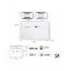 CATA 2x5 Watt Nil Acil Aydınlatma Şarjlı Armatür Işıldak 2 Kademe 6400k 220 Volt IP20