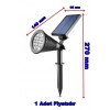CATA 7W BEYAZ Solar Bahçe Armatürü Çim Kazıklı (Güneş Enerji Şarjlı)