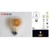 CATA 9w AMBER E-27 Rustik Led GLOP Ampul 2700k 850lm 9 Watt 220 Volt (G95 Balon)