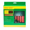 Dörtlü 4lü 3.7v Li-On Pil Şarj Aleti 14500-16340-18650-26650 Kablolu Fişli 220 Volt
