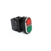 EMAS İkiz Buton Çiftli Yaylı Start/Stop Buton Kırmızı/Yeşil (Plastik)
