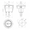 ENDER 0-1 Yuvarlak Işıksız Anahtar 21mm SİYAH