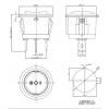 ENDER 1-0-2 Yuvarlak Işıksız Anahtar 21mm Siyah