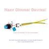 ENDER 220 Volt Hazır Dimmer Devresi Anahtarlı Potans B500K(Hız Devir ve Işık Lümen Ayarı Yapılabilir)