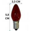 ENDER E-14 İnce Duylu RENKLİ Gece Lambası Abajur Ampulü 7w 220v (Parfüm Ampul)