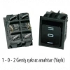 ENDER Geniş 1-0-2 YAYLI Işıksız Anahtar 16A 220 Volt IP44 (Rakkam işaretli Yaylı)