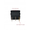 ENDER Işıklı KIRMIZI Mini Anahtar 3 Ayaklı 10A 220v IP40 (19x17mm Derinlik 20mm Dikdörtgen)