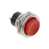ENDER Metal Yuvarlak Yaylı Buton Kırmızı Plastik Düğmeli (16mm Delik Çapı)