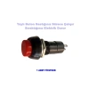 ENDER Plastik KIRMIZI Yuvarlak Yaylı Buton Anahtar 12mm
