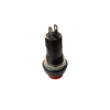 ENDER Plastik KIRMIZI Yuvarlak Yaylı Buton Anahtar 12mm
