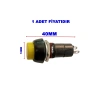 ENDER Plastik SARI Yuvarlak Yaylı Buton Anahtar 12mm