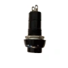 ENDER Plastik SİYAH Yuvarlak Yaylı Buton Anahtar 12mm