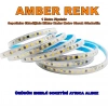 ERKled 10 Çip 220v AMBER Dış Mekan Trafosuz Şerit Led 2200k Kendinden Yapışkanlı (Strip 120 Led) IP44