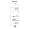 ESEM NORA 1X40A  30MA KAÇAK AKIM RÖLESİ