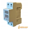 ETK 1x63A Monofaze Voltaj ve Akım Koruma Rolesi Şebeke Giriş Voltaj Denetleyici 220 Volt 63 Amper