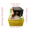 GOLD SILVER Solar Panelli Güneş Enerjili 60 Watt TYP-C Şarjlı Kafa Lambası IP20